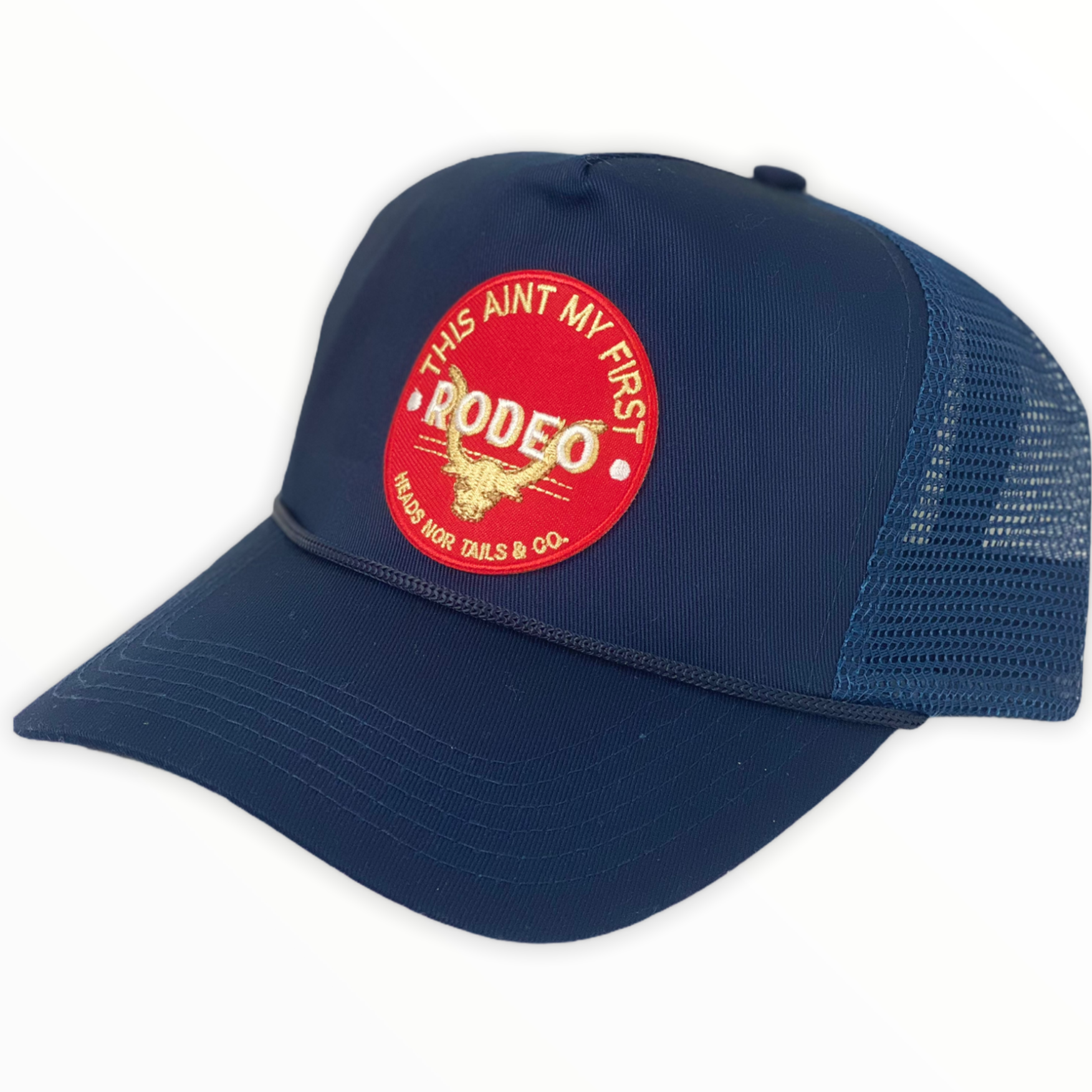 Best Caps For Men - Navy Rodeo Trucker Hat